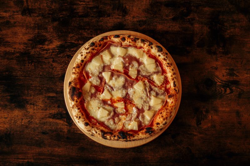Guinevere's Garden Delight vegetarian pizza with fresh toppings